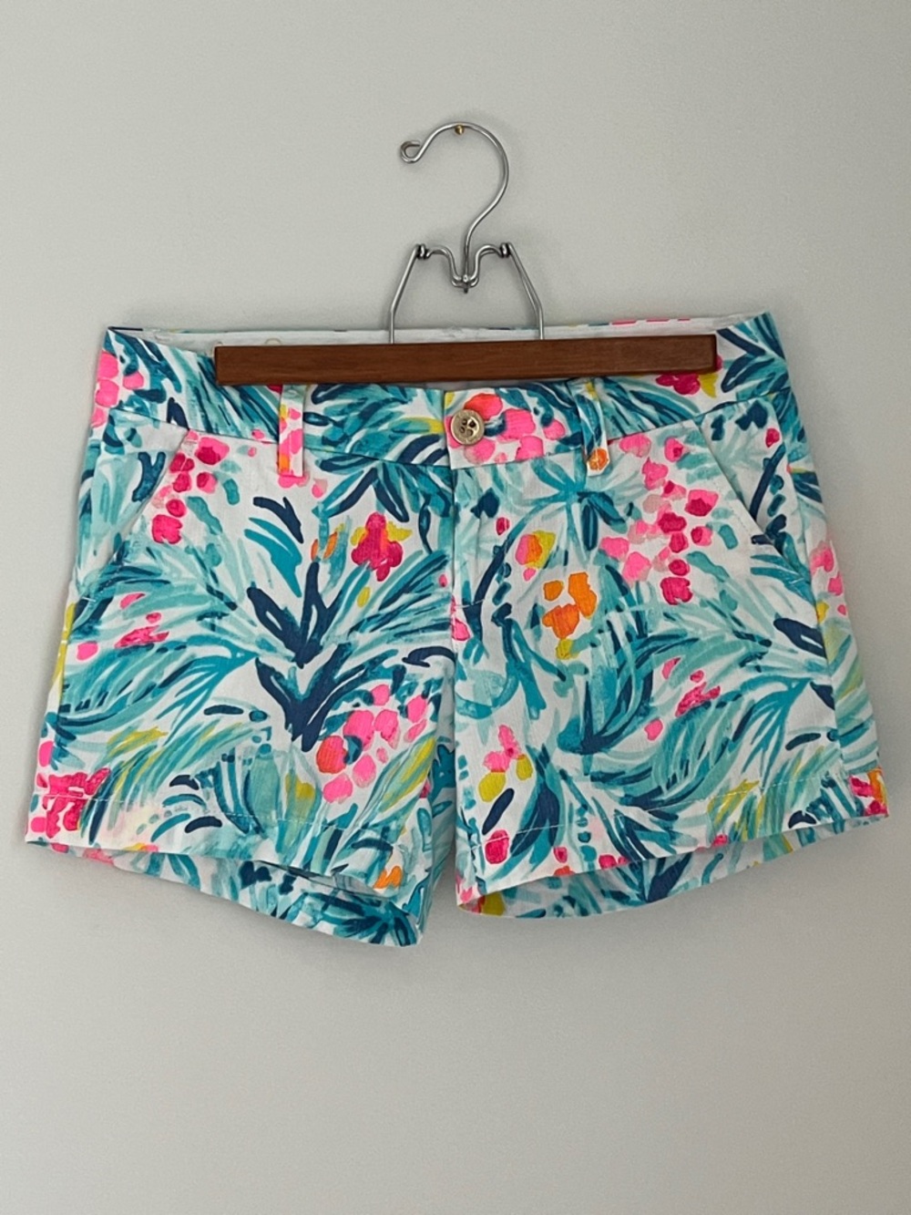 Lilly Pulitzer The Callahan Short Women’s Tropical Print Cotton #19280 Size 0